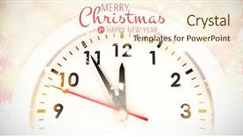  Presentation with merry christmas - Presentation theme enhanced with merry christmas message against glowing background and a cream colored foreground