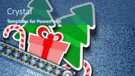  Presentation with merry christmas - Slide deck consisting of merry-christmas-realistic-denim-background background and a ocean colored foreground