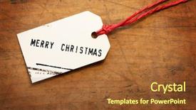  Presentation with merry christmas - Amazing slides having merry christmas tag on old backdrop and a tawny brown colored foreground