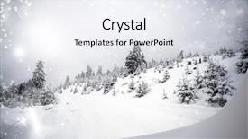  Presentation with christmas magic - Colorful theme enhanced with merry cristmas - trees covered with hoarfrost backdrop and a  colored foreground