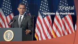  Presentation with president - Beautiful presentation theme featuring mesa-az-february-18-president backdrop and a navy blue colored foreground