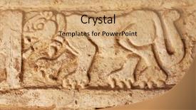  Presentation with civilization - Audience pleasing theme consisting of mesoamerica - grunge background with stucco texture backdrop and a coral colored foreground