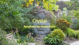  Presentation with mesoamerica - Presentation design featuring mesoamerica - head carved from stone background and a  colored foreground