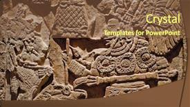  Presentation with mayan - Slide set having mesoamerica - mayan carvings on a wall background and a  colored foreground