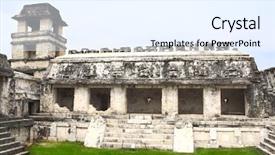  Presentation with mesoamerica - Cool new theme with mesoamerica - top view on ruins backdrop and a sky blue colored foreground