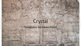  Presentation with mesopotamia - Cool new presentation theme with mesopotamia - ancient relief of assyrian winged backdrop and a light gray colored foreground