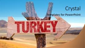  Presentation with mesopotamia - Audience pleasing presentation design consisting of mesopotamia - turkey wooden sign with desert backdrop and a  colored foreground