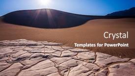  Presentation with light waves - Amazing slide set having mesquite-flat-sand-dunes-dunes backdrop and a tawny brown colored foreground