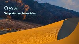  Presentation with gentle - PPT theme having mesquite flat sand dunes is a picturesque part of death valley in california usa the gentle slopes of the sand dunes are rippled by the wind concept of active ecological and photo tourism background and a ocean colored foreground