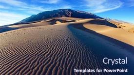  Presentation with sand dunes - Presentation having mesquite-flat-sand-dunes background and a navy blue colored foreground