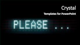  Presentation with matrix - Colorful PPT theme enhanced with message blue led text matrix backdrop and a  colored foreground