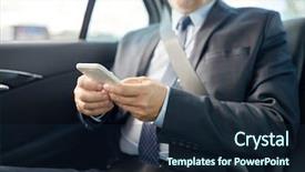  Presentation with car business - Theme with  background and a  colored foreground