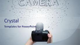  Presentation with doodles - Presentation design with message cloud concept and doodle background and a  colored foreground