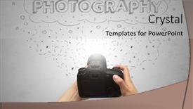  Presentation with shooting - PPT layouts having message cloud concept and doodle background and a  colored foreground