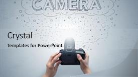  Presentation with doodles - Cool new presentation theme with message cloud concept and doodle backdrop and a  colored foreground