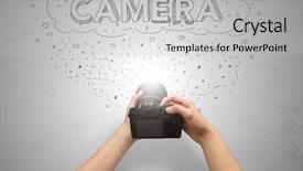  Presentation with doodles - Beautiful presentation theme featuring message cloud concept and doodle backdrop and a  colored foreground