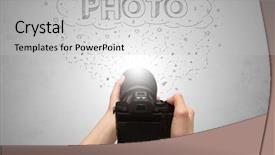  Presentation with doodles - PPT theme with message cloud concept and doodle background and a  colored foreground