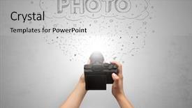  Presentation with doodles - Slides featuring message cloud concept and doodle background and a  colored foreground