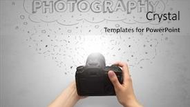  Presentation with shooting - PPT layouts having message cloud concept and doodle background and a  colored foreground