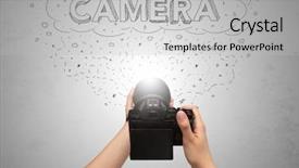  Presentation with doodles - Colorful presentation theme enhanced with message cloud concept and doodle backdrop and a  colored foreground