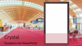  Presentation with text box - Presentation consisting of message or media content advertisement background and a red colored foreground