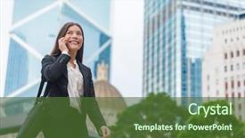  Presentation with mobile phone and germs - Cool new slide set with messenger - asian businesswoman talking on mobile backdrop and a tawny brown colored foreground