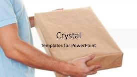  Presentation with techniques of improving health service delivery - Slides enhanced with messenger of messenger service delivers background and a lemonade colored foreground