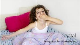  Presentation with white clay tiled roof - Presentation theme with messy morning hair white room background and a lemonade colored foreground