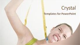  Presentation with weight - Amazing presentation theme having mesuring weight - studio portrait on isolated background backdrop and a cream colored foreground