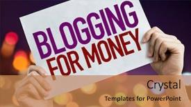  Presentation with lights - Presentation with meta data - blogging for money placard background and a coral colored foreground