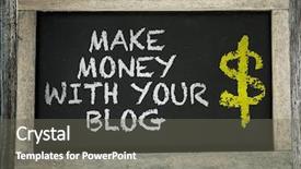  Presentation with blog - Cool new slide deck with meta data - make money with your blog backdrop and a gray colored foreground