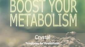  Presentation with stand - Amazing slides having metabolic - concept of with a person backdrop and a gray colored foreground