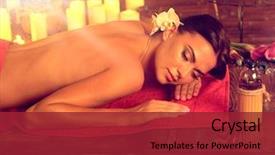  Presentation with massage therapy - Cool new slides with therapy room activation of metabolic backdrop and a red colored foreground