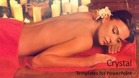  Presentation with massage therapy - Colorful slide deck enhanced with therapy room activation of metabolic backdrop and a red colored foreground