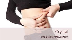  Presentation with metabolic - PPT layouts featuring metabolic - slim woman is background and a lemonade colored foreground