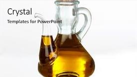  Presentation with olive oil bottle - Amazing presentation having metabolisme - oil bottle with the golden backdrop and a white colored foreground