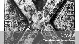  Presentation with alloy - Cool new theme with metal alloy alphabet letter x backdrop and a gray colored foreground