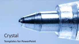  Presentation with close up shot - Amazing slides having metal analyzer instrument - extreme close up shot backdrop and a  colored foreground