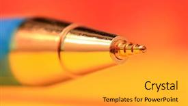  Presentation with instrument - Beautiful theme featuring metal analyzer instrument - extreme close up shot backdrop and a light gray colored foreground