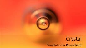  Presentation with extreme - Slide deck featuring metal analyzer instrument - extreme close up shot background and a gold colored foreground