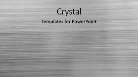  Presentation with brushed metal - Beautiful slide deck featuring metal background backdrop and a light gray colored foreground