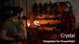  Presentation with furnace - Beautiful presentation featuring metal bar out of furnace backdrop and a wine colored foreground