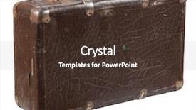  Presentation with old photo - Slide deck consisting of metal brackets on its verge background and a tawny brown colored foreground