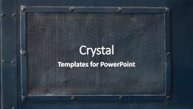  Presentation with brushed metal - Audience pleasing theme consisting of metal brushed frame plates perforated backdrop and a dark gray colored foreground