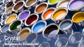  Presentation with energy drinks in metal cans - Presentation having metal cans with color paint background and a  colored foreground