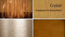  Presentation with canvas - PPT layouts consisting of metal-canvas-wooden-and-leather background and a gold colored foreground