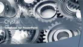  Presentation with gears - PPT theme enhanced with metal-cog-wheel-gears-bonding background and a  colored foreground