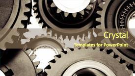  Presentation with chemistry ionic bonding - Audience pleasing slide set consisting of metal cog wheels bonding together backdrop and a  colored foreground