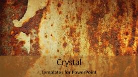  Presentation with metal corrosion - Presentation theme featuring metal corrosion - large rust backgrounds - perfect background and a gold colored foreground