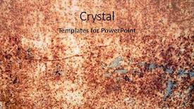  Presentation with corrosion - Audience pleasing theme consisting of metal corrosion - large rust backgrounds - perfect backdrop and a coral colored foreground